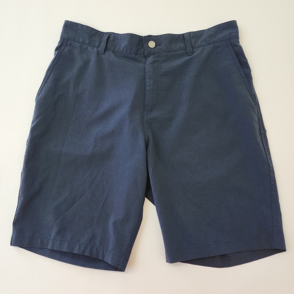 Panama Jack Mens Navy Blue Performance Shorts Size 34 Mesh Pockets Casual